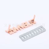 Зинче -металлическая заглушка -Винные знаки, сумки для сумки для одежды, гальваковый золотой электрофорез черный давление логотип.