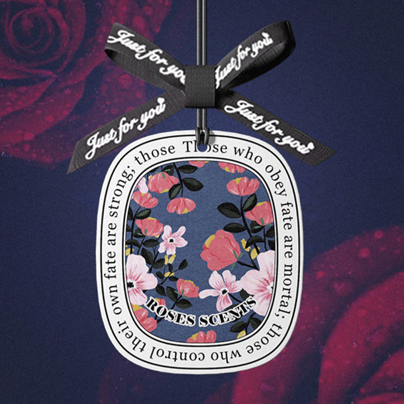 汽车香薰挂件车载留香久香片衣柜专用法式定制香片持久留香