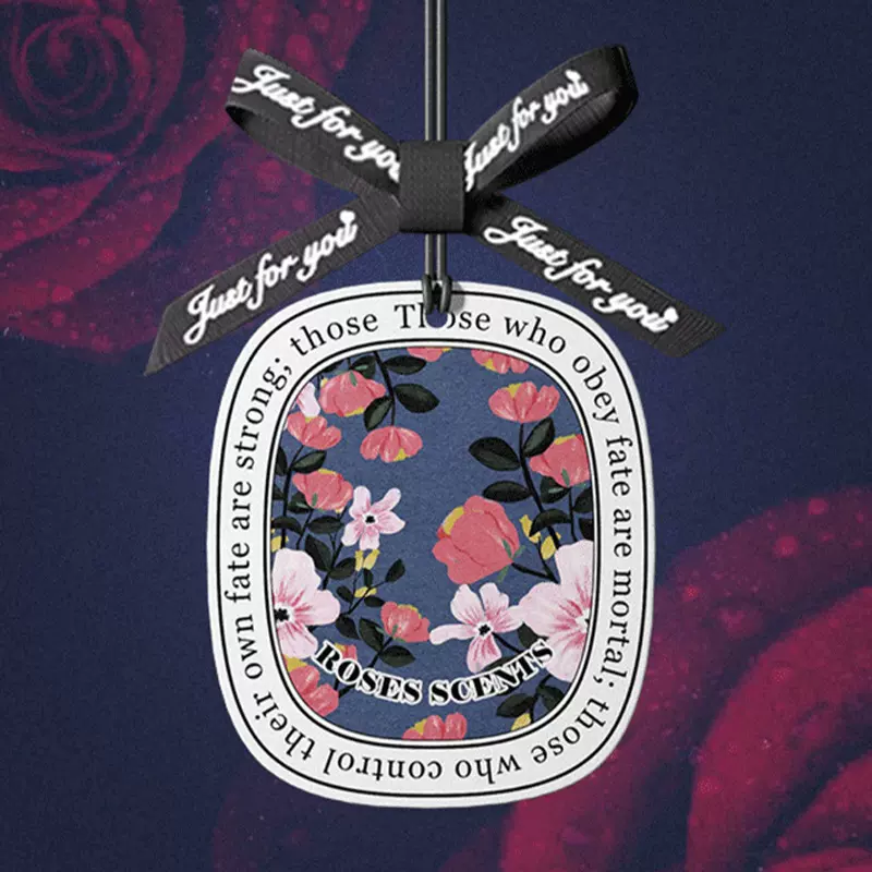 汽车香薰挂件车载留香久香片衣柜专用法式定制香片持久留香香氛