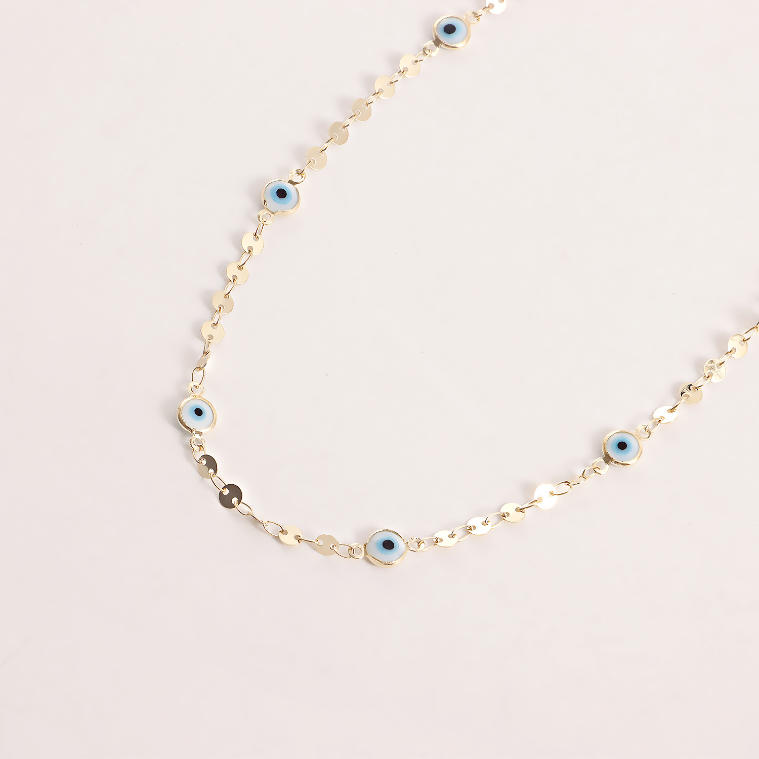 Fashion Devilu0027S Eye Alloy Plating Layered Necklaces