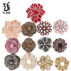 Autumn hairgrip, accessory, three dimensional clothing, diamond encrusted, flowered