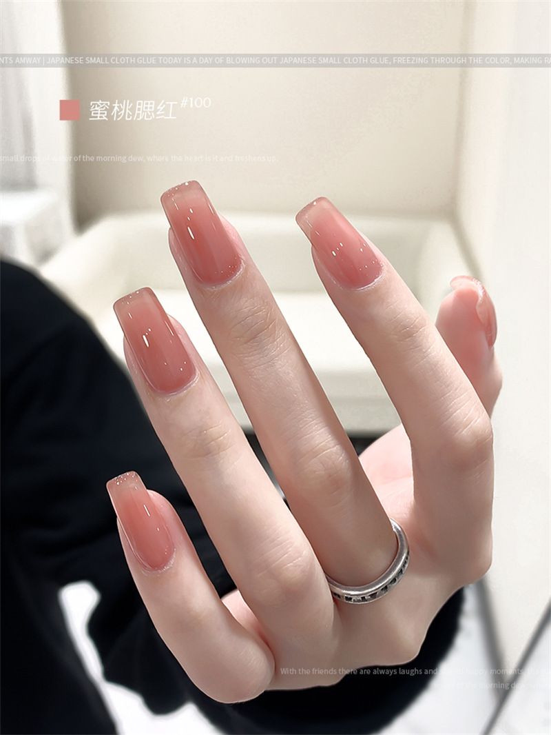 KaSi fototerapia Esmalte de uñas pegamento 2023 nueva primavera y el verano popular blanco lechoso nude rojo cereza salón especial