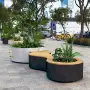 市政组合户外不锈钢花坛