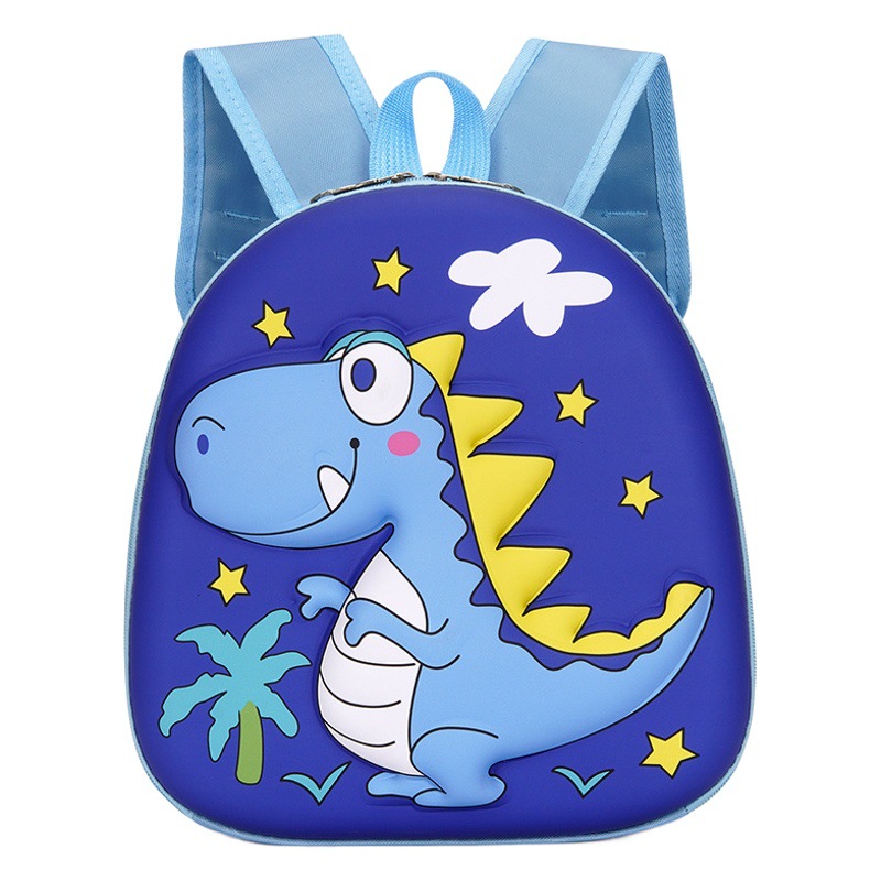 3D niños de dibujos animados mochila nueva kindergarten clase media y pequeña mochila moda lindo dinosaurio cáscara de huevo mochila