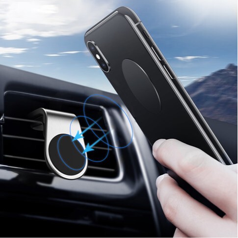 Cb21-019 Hot-Selling Alloy Air Outlet Strong Magnetic Navigation Multi-Functional Suction Cup 360-Degree Mobile Phone Holder