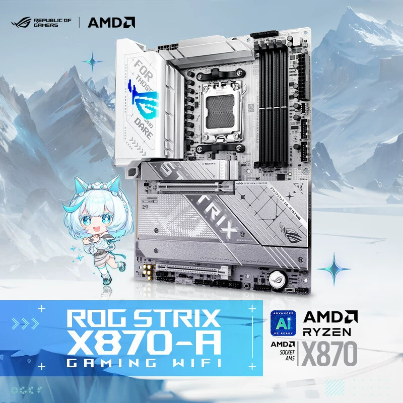 Совместимая материнская плата Asus ROG, чипсет x870, 9900x, x9950, 9950x