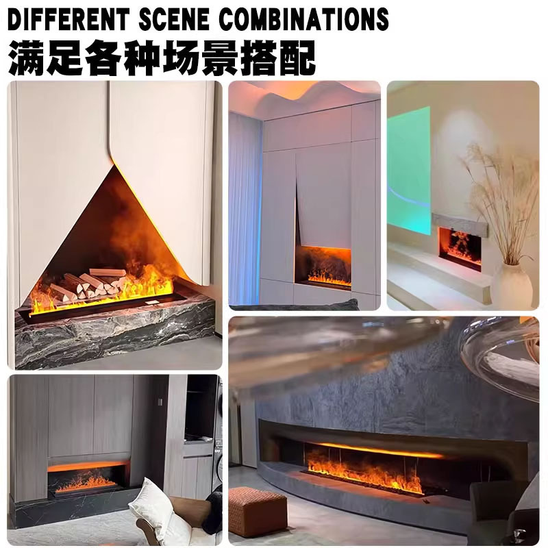 3D 霧化電子暖炉シミュレーション炎加湿器埋め込み家庭用屋内リビングルームテレビキャビネット火の装飾|undefined
