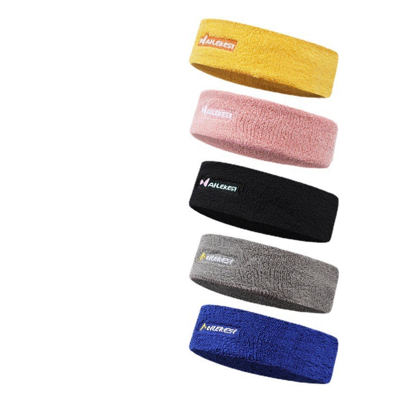 Banda de cabello deportivo mayorista para hombres y mujeres que corren fitness bádminton baloncesto transpirable correa de transpiración correa de cabeza anti-transpiración