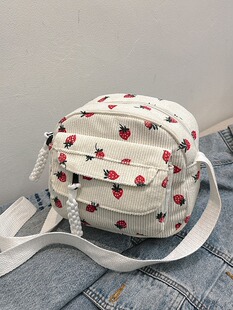 Small bag, shoulder bag, fashionable strawberry, new collection