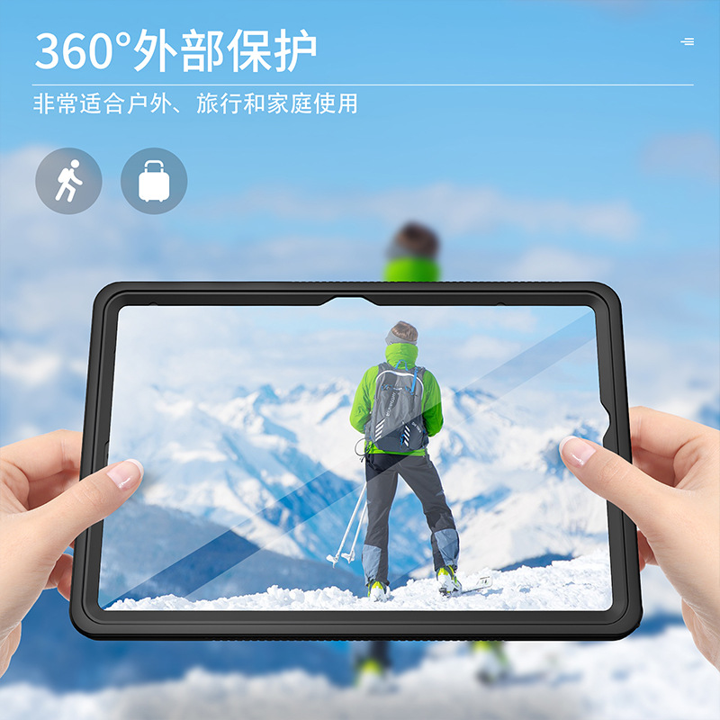 New Suitable for Samsung A9 Waterproof Tablet PC Protective Case IP68 Diving Waterproof Lightweight Full Transparent Case