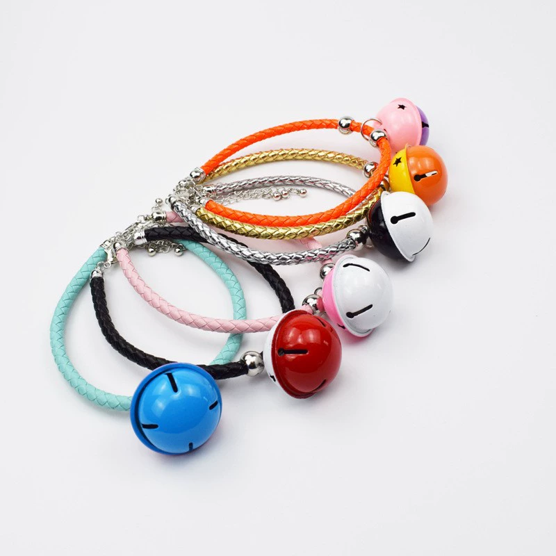 Ошейник для домашних животных Мультфильм Большой Белл Кошка Собака Воротник Pu Веревка Кошка Воротник Аксессуары