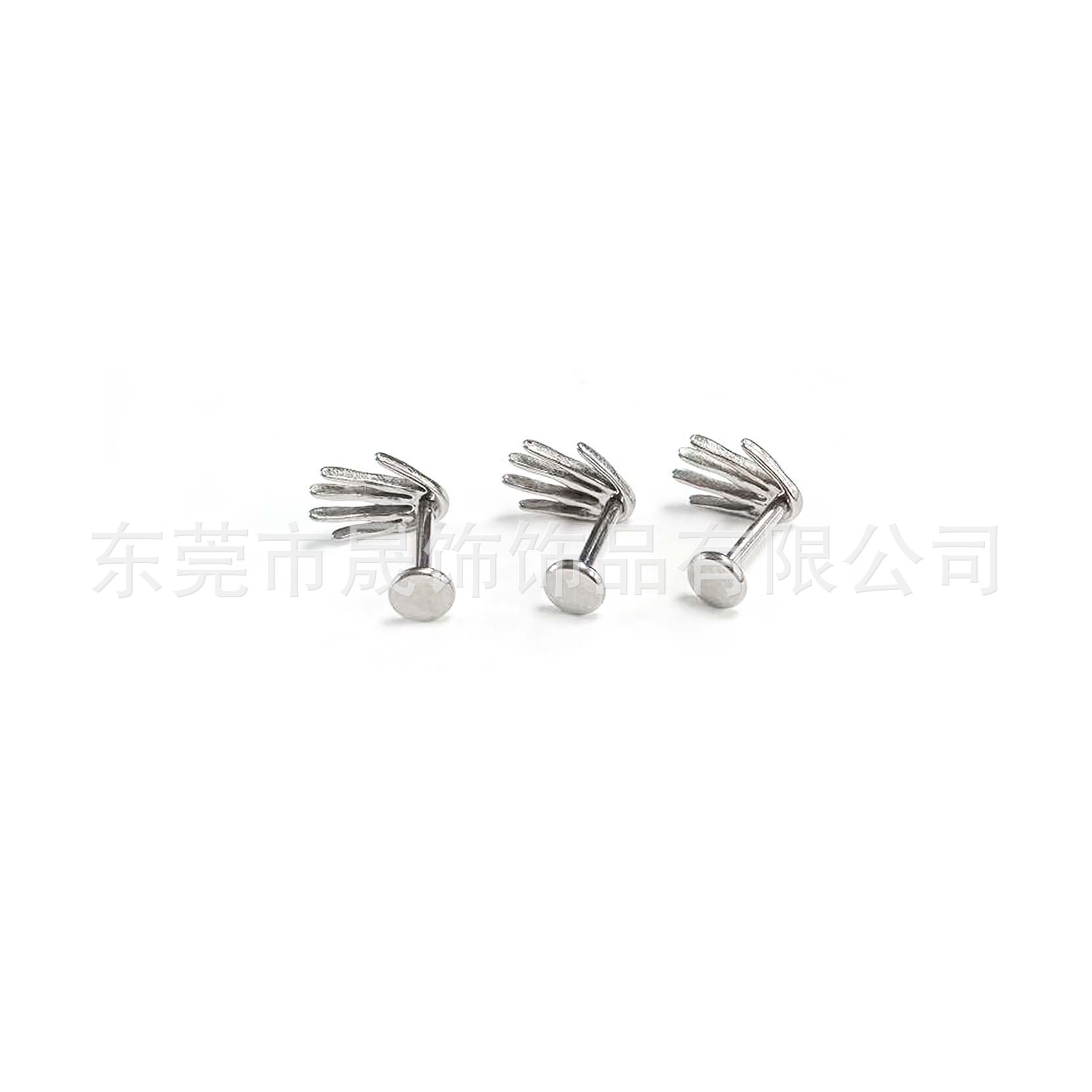 F136 Titanium Alloy Skull 手鬼 Prong Ear Stud Helix Cartilage Stud Labret Stud G23 Titanium Piercing Jewelry Accessories