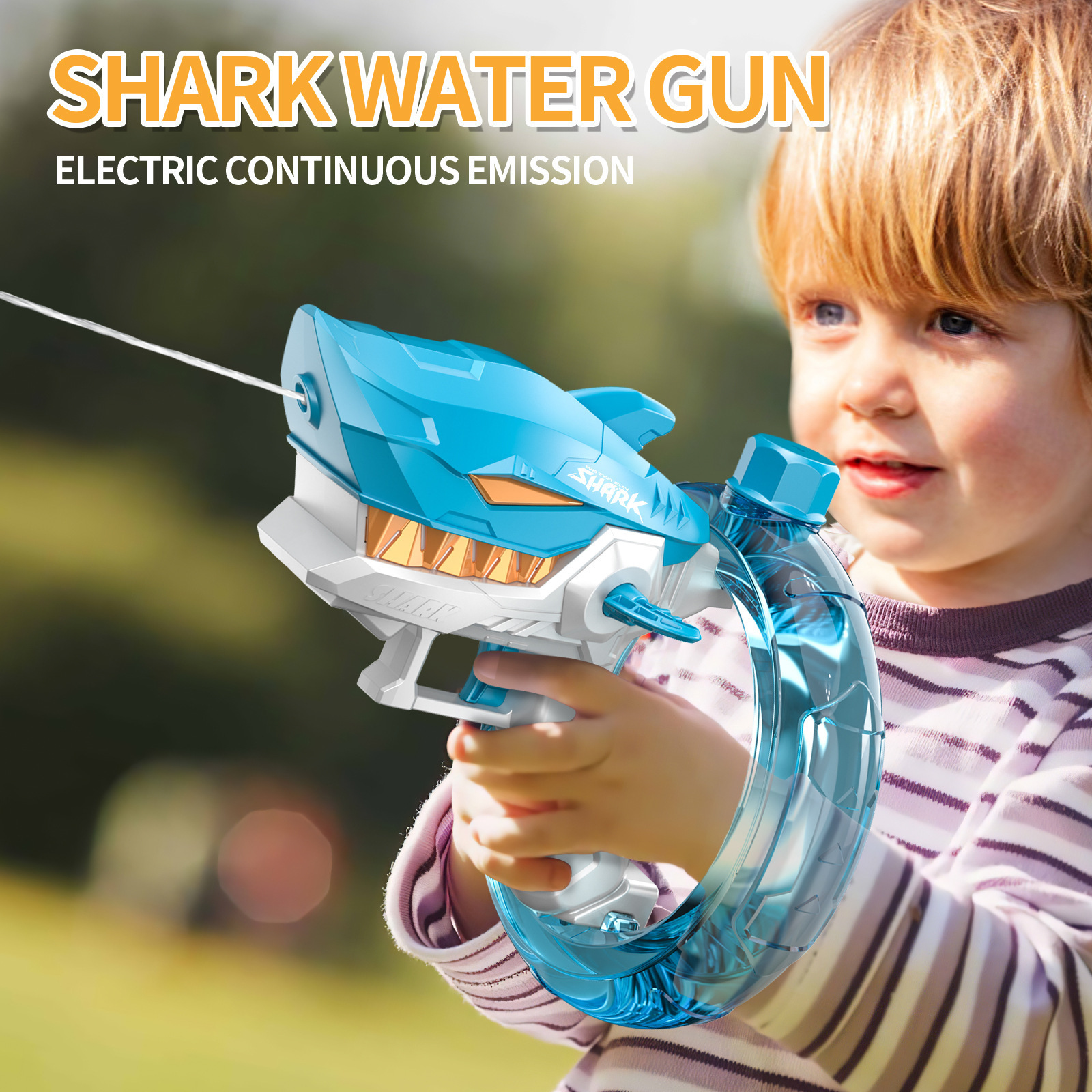 L'acqua è un prodotto transfrontaliero molto venduto, un giocattolo per bambini a forma di squalo elettrico, un distributore d'acqua completamente automatico di grande capacità_voghion.com