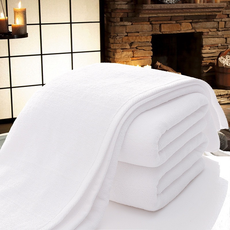 White 32-thread hotel, beauty salon, B&B, spa, bath pure cotton towel