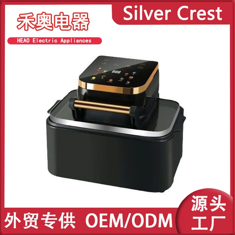 Многофункциональная аэрофритюрница, бытовая фритюрница большой емкости, 15 л, без дыма, целая курица, целая рыба, без масла, электрическая сковорода, электрическая духовка