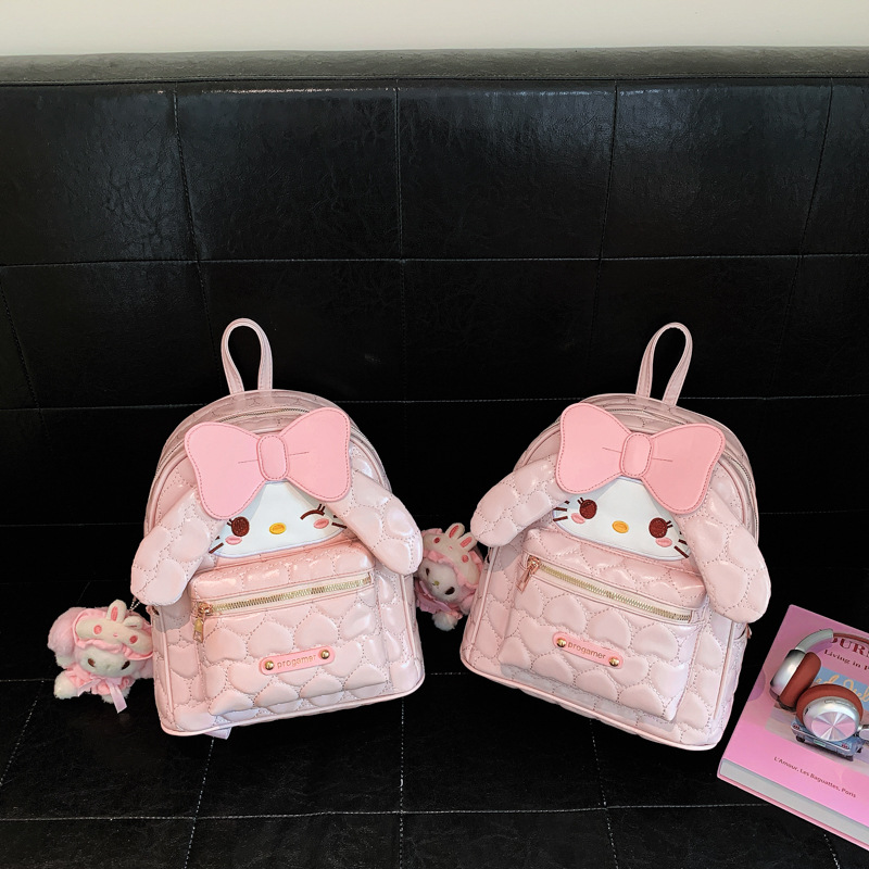 Mochila encantadora Melody para niñas, mochila de dibujos animados ligera, mochila de compras, mochila de viaje de alto valor