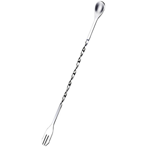 Stainless steel long bar spoon, bar spoon, milk tea shop coffee double-headed long-handled stirring stick, cocktail mixing stick
