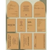 45 kraft paper greeting cards