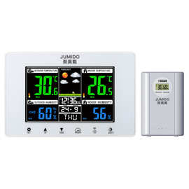 多功能气象钟欧美居家彩屏显示酒窑冻库花园温湿度监测时钟功能