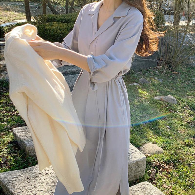 韓国版の秋の新型の百合襟のデザイン感があります。|undefined