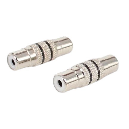 倒车视频线延长RCA母座转母插RCA母对母莲花视频对接头全金属汽车