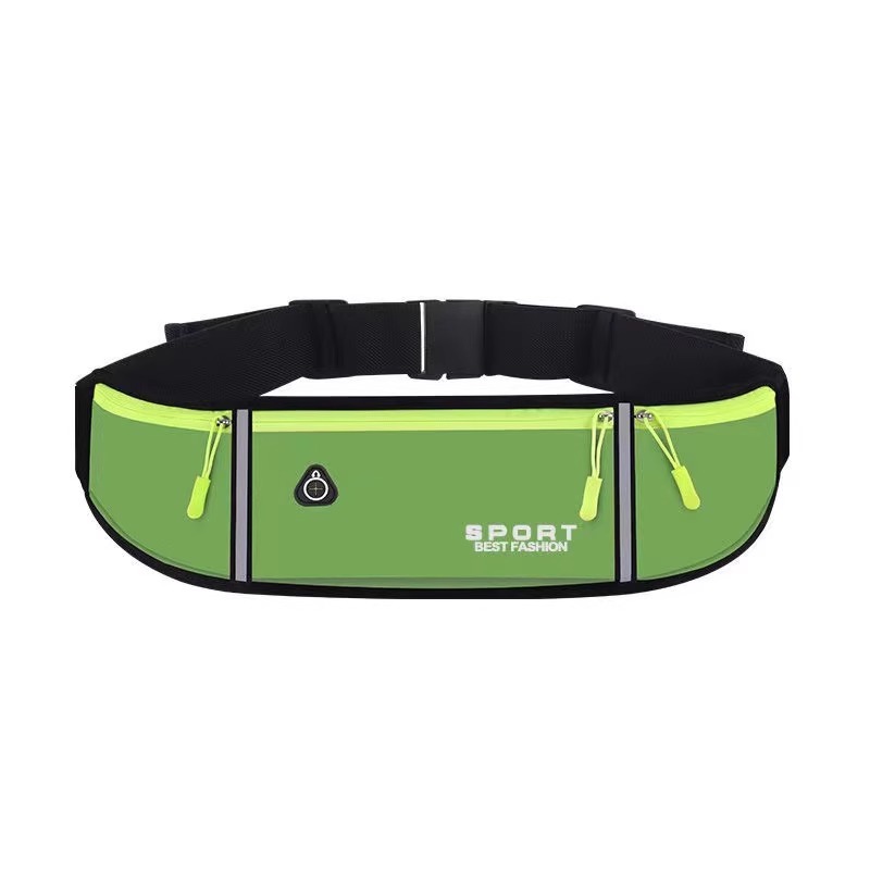 [ordinary style] green-sports waist bag