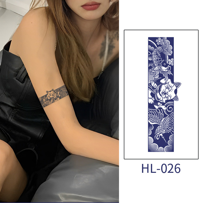 大きい腕の環の紋様は防水の男性の高級感の持続的なジュースの腕のアメリカの花の腕の草木の半永久的なハイエンドの大きいです。