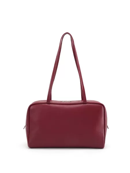 Tr Bowling Leather Briefcase Handbag Shoulder Bag Commuter Large Capacity Women's Bag Street Fashion