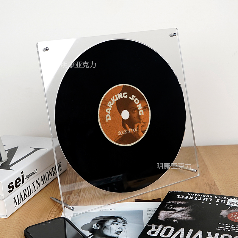 [Consult Customer Service for Customized Products] Vinyl Record Framed Photo Frame Acrylic Album Cd Storage Ornaments