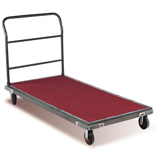 佛山厂家单层长方形餐饮推车 手动平板静音推送车 平板运输车