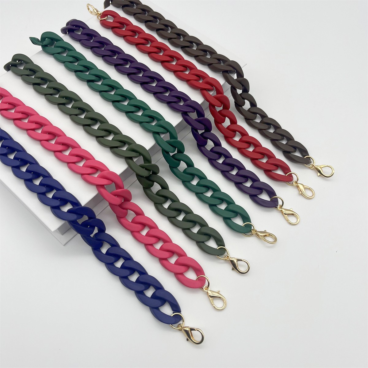 Acrylic Material 1 Piece Acrylic Colorful Solid Color Bag Strap