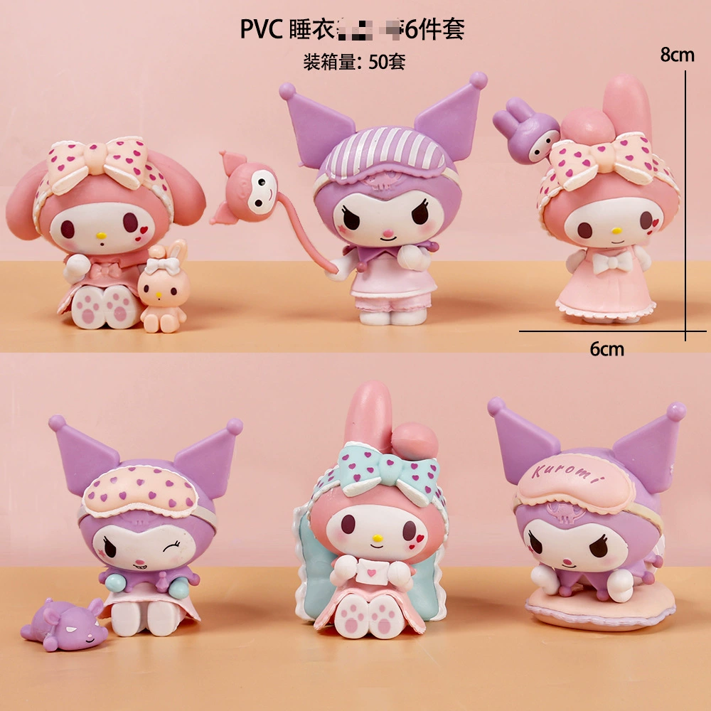 Слепая коробка фигурки (Мелодия) 3-пакет — мини-фигурки PVC с аксессуарами, разнообразные стили
