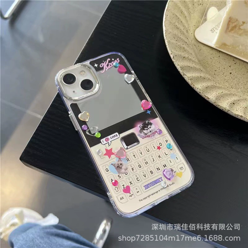 Apple, мультяшный совместимый iPhone14, чехол, милый молочный чай, защитный чехол, японский и корейский, 14промакс, падение защита
