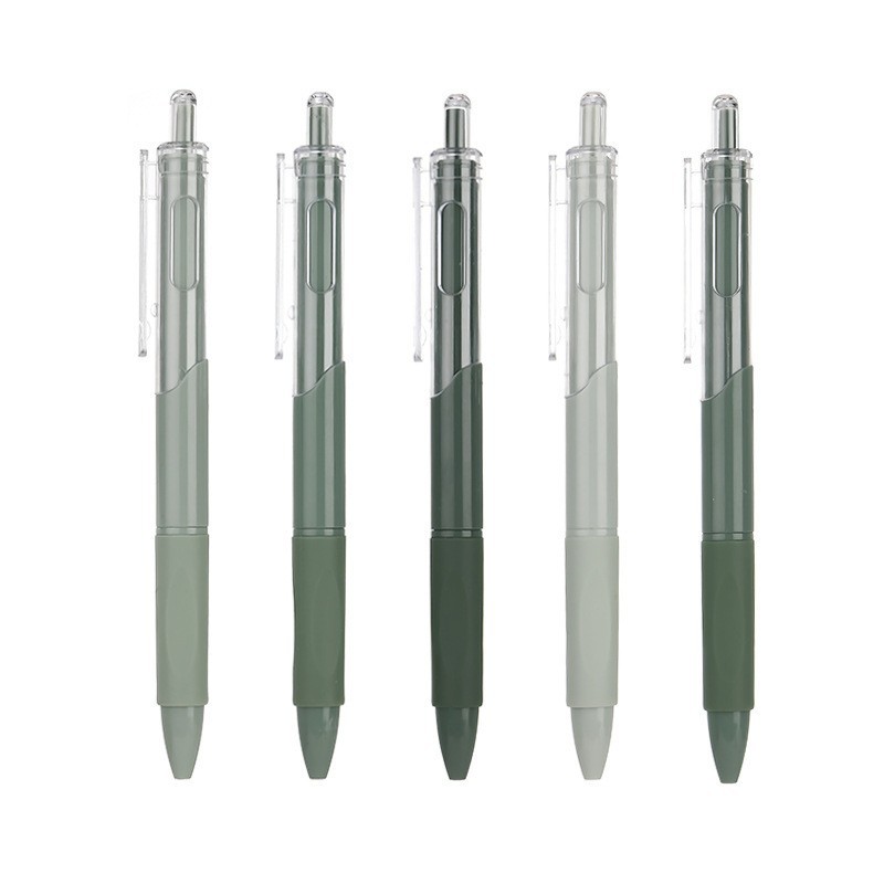 Bolígrafo de gel retráctil con punta ST, de tinta negra, de secado rápido y alta calidad, para uso en exámenes, artículo de papelería elegante, específico para exámenes.