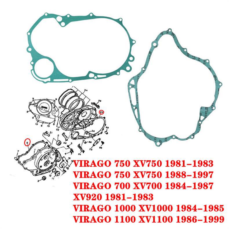 XV700 84-87 XV1000/1100 86-99 XV750 Generator side cover gasket clutch starter disc