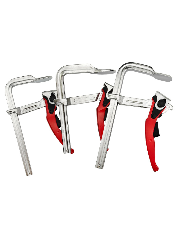 Trinquete F abrazadera de grado industrial para trabajar la madera accesorio rápido resistente F Clamp holder todo el mango de aleación de aluminio de acero