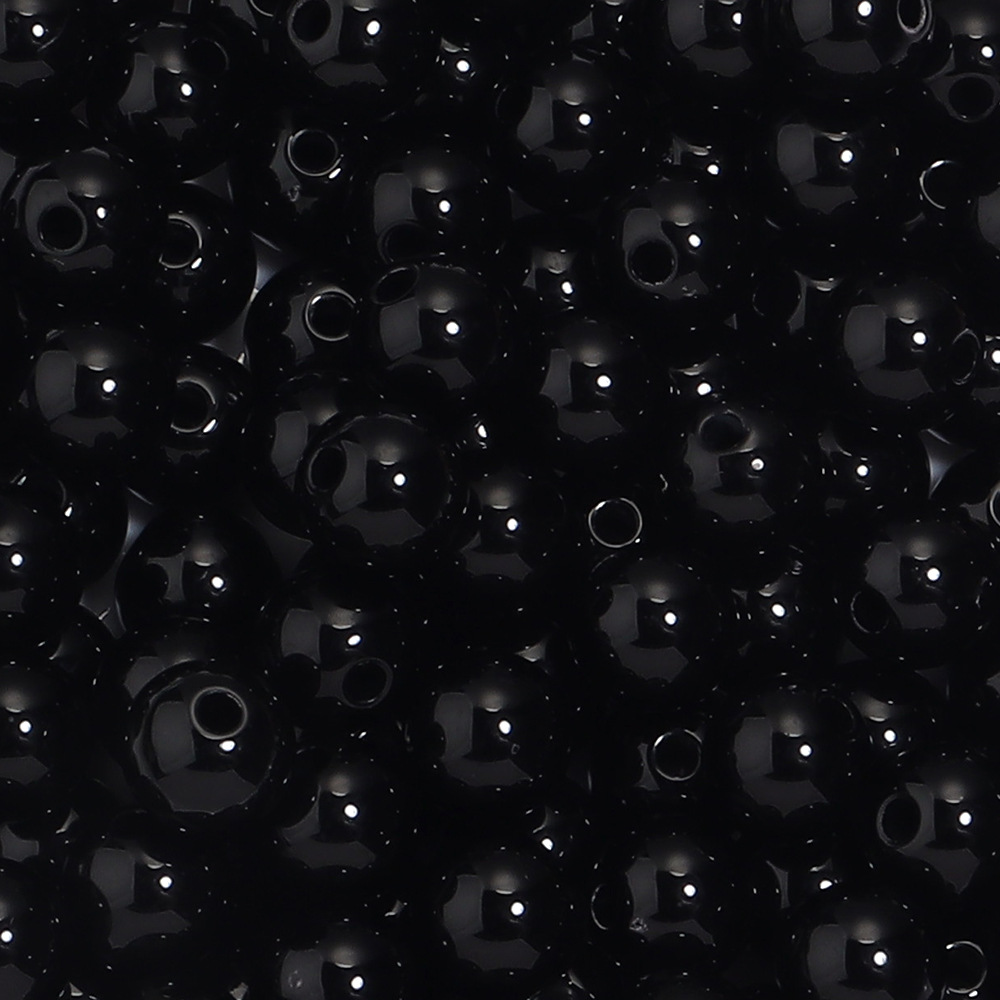 Cuentas redondas acrílicas de color sólido para Navidad, cuentas redondas de color sólido para joyería hecha a mano, accesorios de bricolaje, cuentas redondas de color sólido, cuentas sueltas.