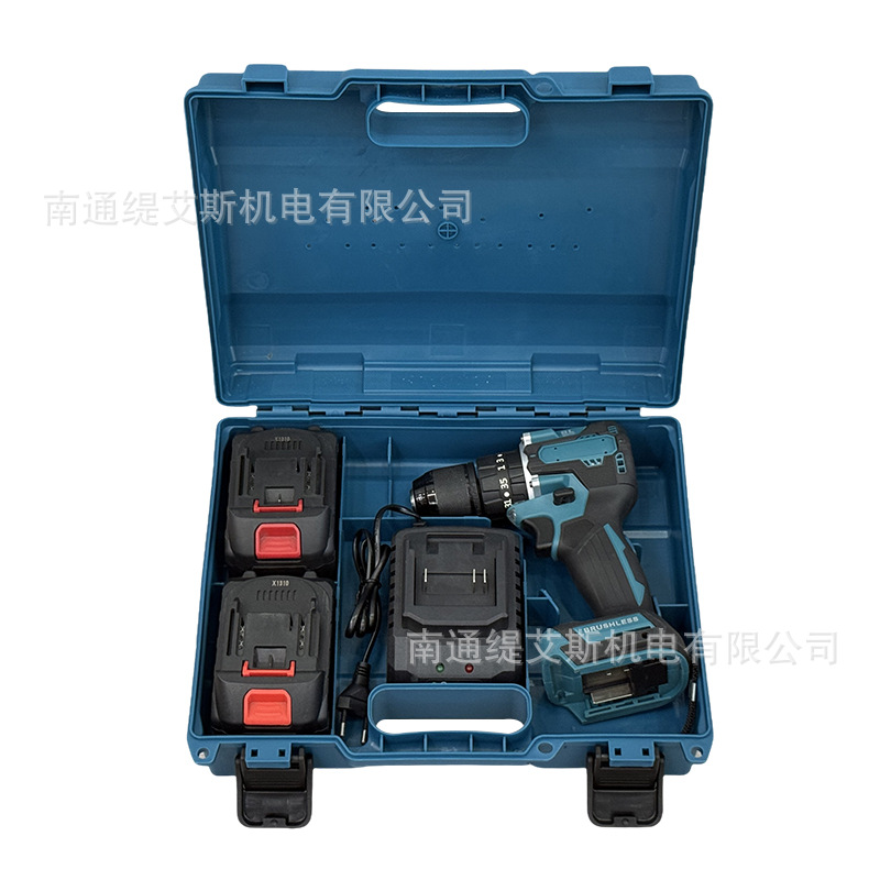 Transfronterizo 21V sin escobillas taladro eléctrico fuente fabricante 13MM taladro de mano gran par multifuncional taladro eléctrico