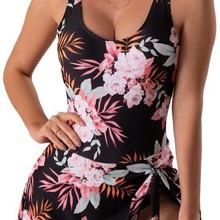 亚马逊跨境热卖泳衣女 连体裙式性感修身印花i欧美外贸连体泳衣女