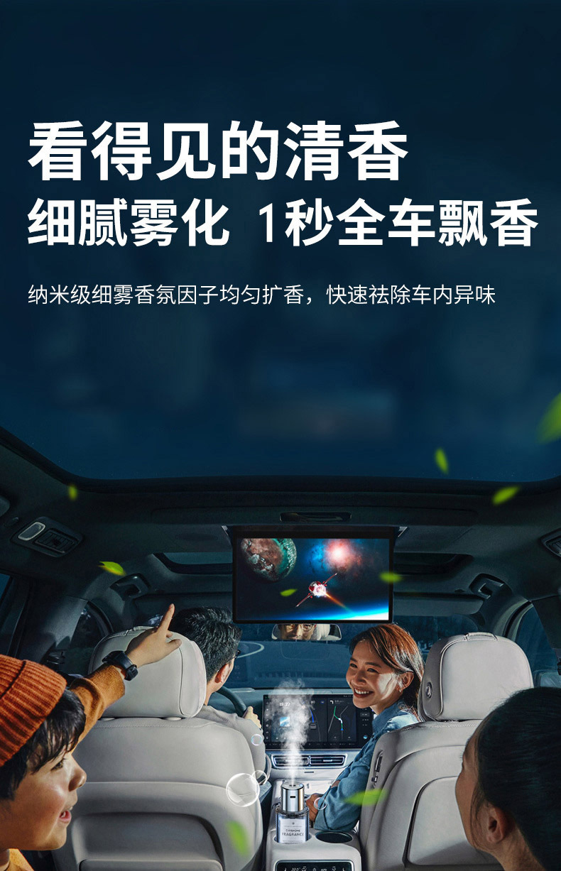 Car Aromatherapy Machine Car Smart Spray Perfume Car High-End Home Indoor Humidifier Fragrance Wholesale