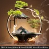 [50小桥流水摆件-墨绿（对酒当歌）]