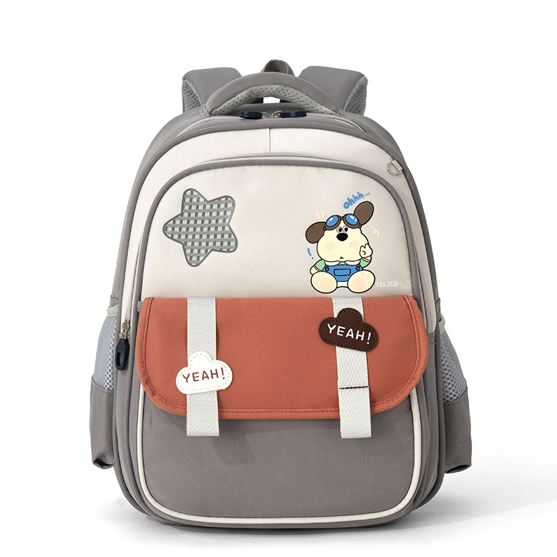 Nuevas mochilas transfronterizas para niños de 5 - 8 años de edad, mochila infantil de gran capacidad, mochila encantadora, mochila escolar de color de moda.