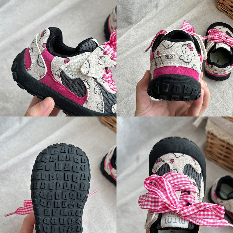 儿童休闲运动鞋春秋新款女童卡通韩版包头板鞋小童宝宝软底学步鞋|undefined