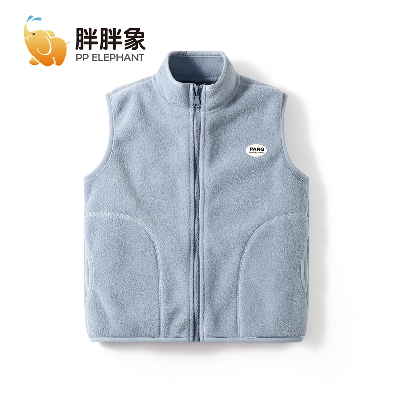 Chaleco de invierno cálido de primavera y otoño para hombres y mujeres dentro y fuera del chaleco de lana polar para niños chaleco casual de todo fósforo