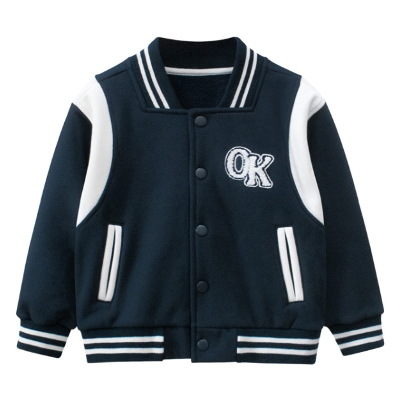 27 niños marca ropa para niños Otoño e Invierno uniforme de béisbol para niños chaqueta de otoño ropa de bebé entrega de una sola pieza