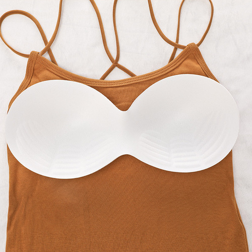 Summer new Korean style student versatile beautiful back camisole cross strap inner bottoming shirt women's top trendy