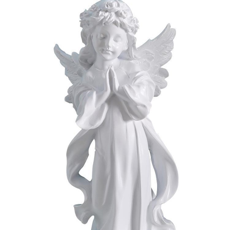Ángel retro europeo adornos estatuas de yeso de resina americana escultura accesorios de decoración de escritorio de chicas