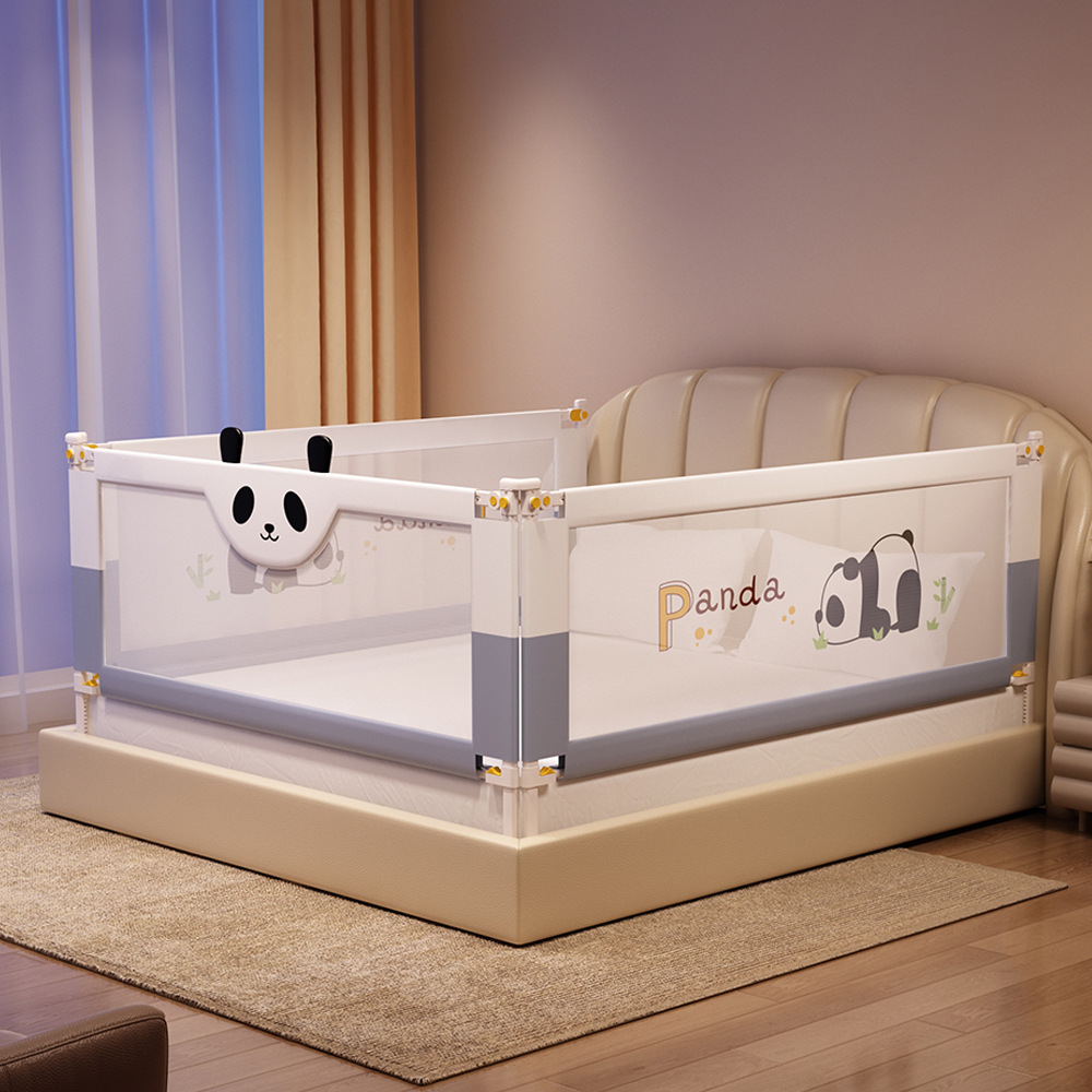 La valla de la cama infantil con base en forma de u triangular evita que el bebé se caiga de la valla de protección de la cama, la fábrica de juegos de la barandilla de la cama infantil image 8