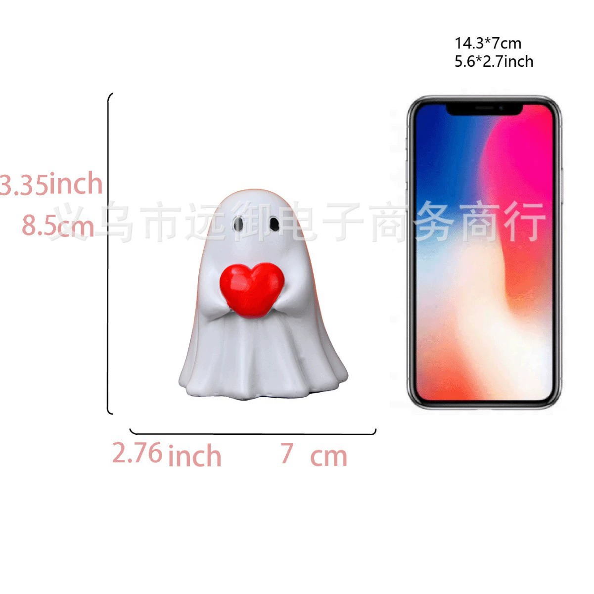 [跨境新品万圣节可爱白幽灵派对装饰庭院摆件书房装饰工艺品小摆件]