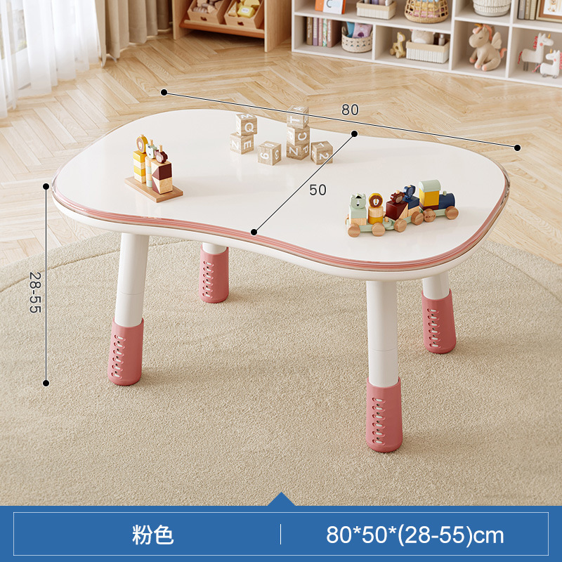 Mesa de maní Mesa de estudio para niños Escritorio de lectura Clase de arte de jardín de infantes Mesa de pintura Se puede subir y bajar para hacer una mesa pequeña hecha a mano